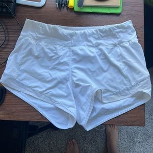 Lululemon white running shorts - 6